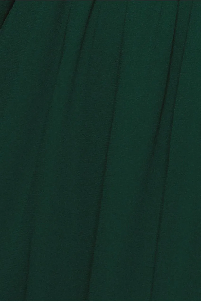 Goddiva Sustainable Wrap Abito Maxi Verde Chiffon