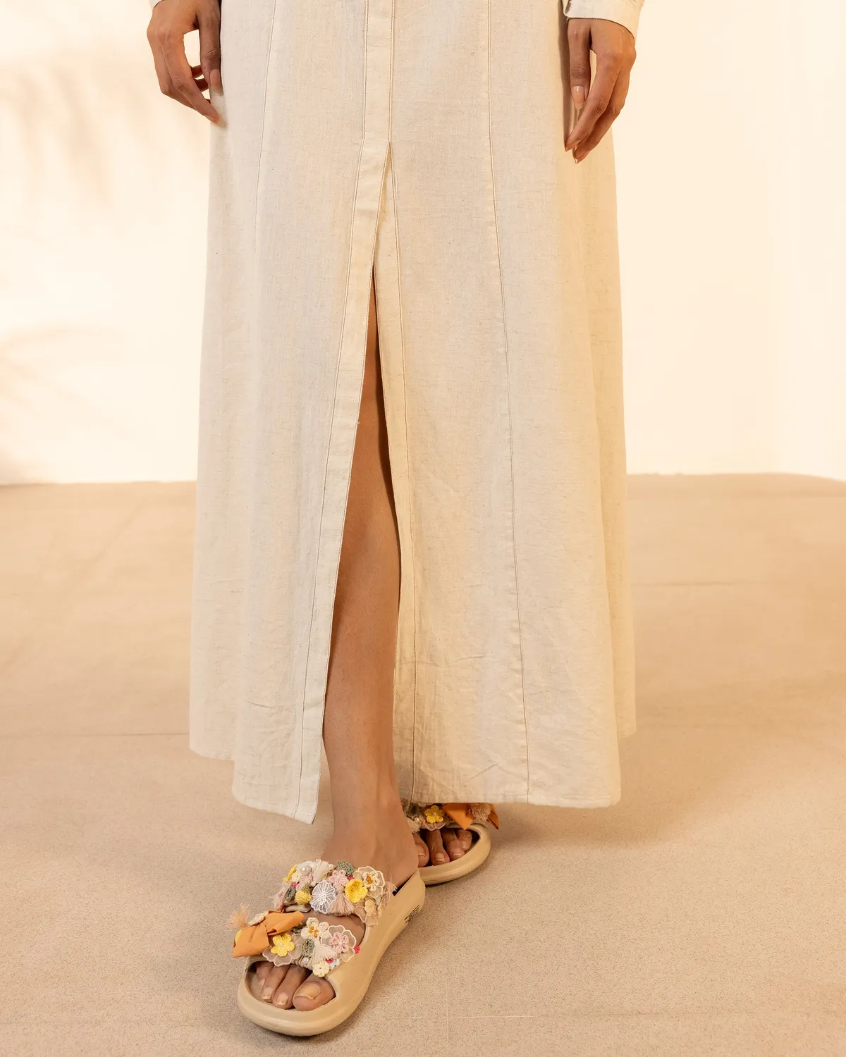Our Dve Tangerine Summer Sway giacca khadi beige