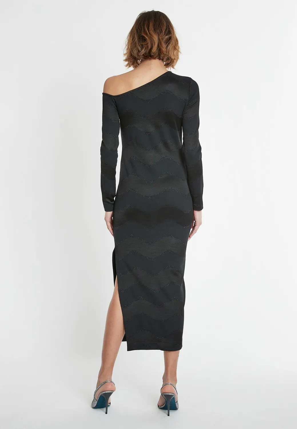 Ana Alcazar Sapja abito tubino midi lurex