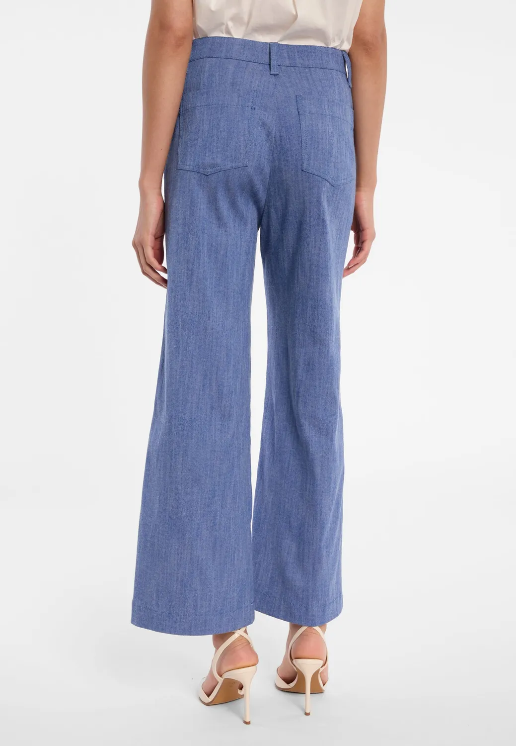 Ana Alcazar Dizli pantaloni cropped denim vita alta