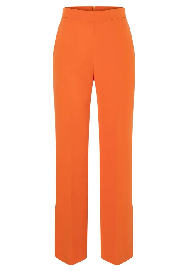 Ana Alcazar Pabari pantaloni estivi albicocca spacco