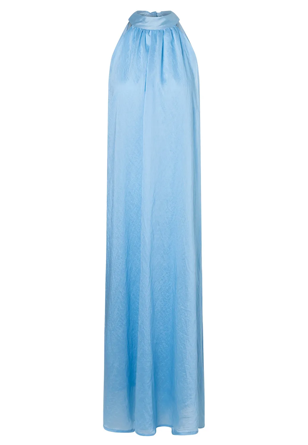 Ana Alcazar Dayen abito lungo halterneck blu lyocell