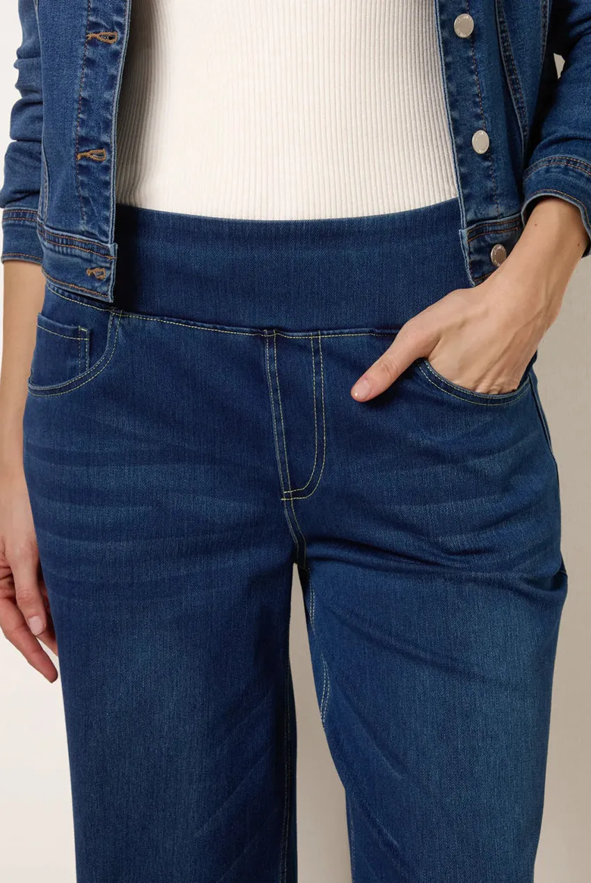 Blue Vanilla Multi Stretch Deep Waistband Jeans Indaco Zampa