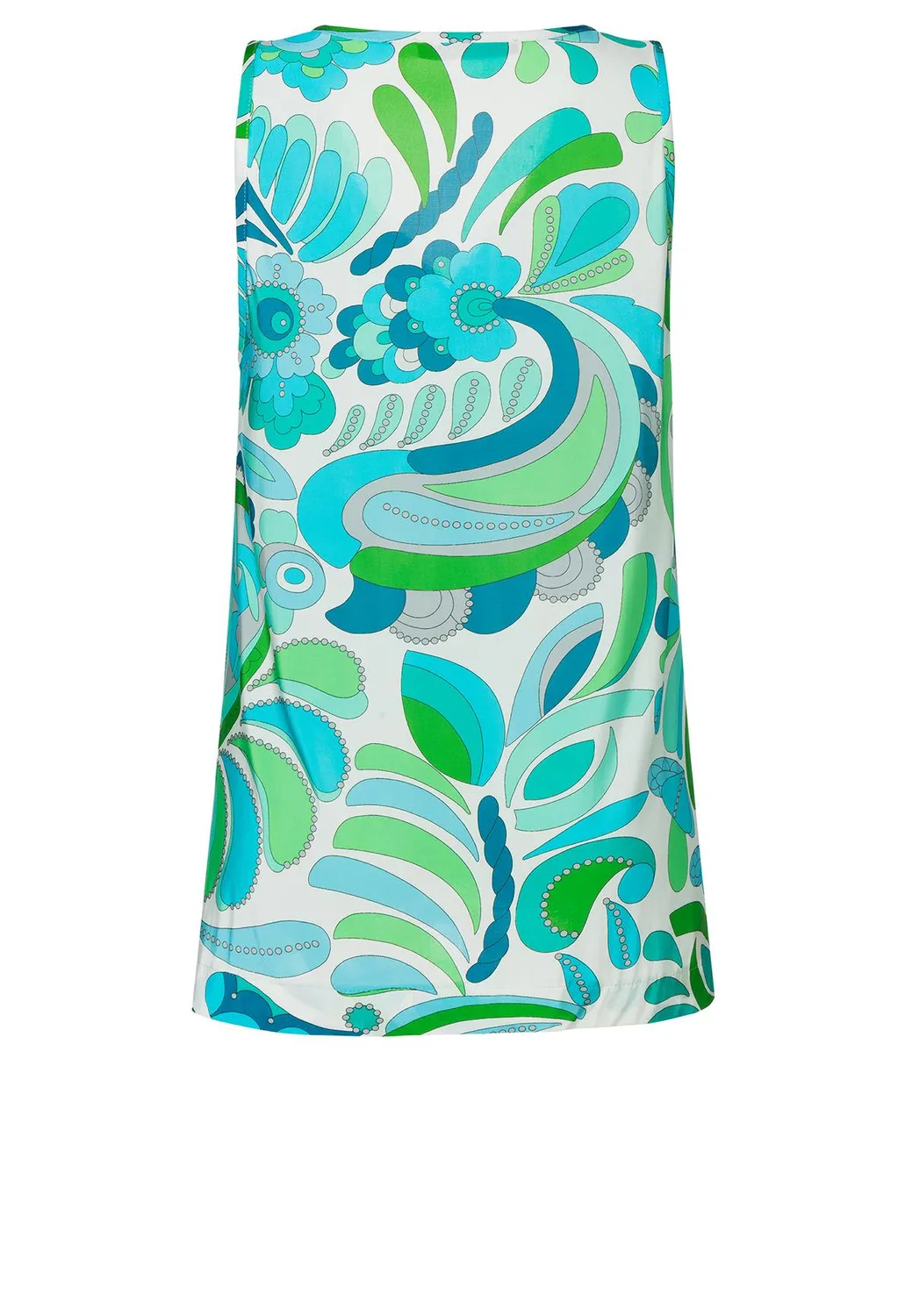 Ana Alcazar Riamy top verde fantasia scollo V