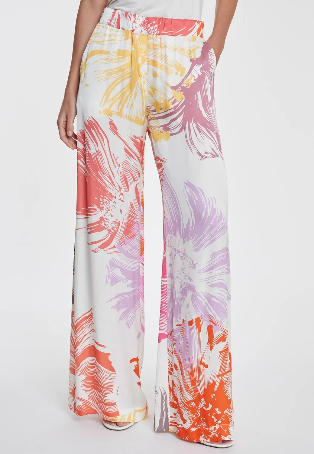 Ana Alcazar Webosy pantaloni larghi fantasia floreale