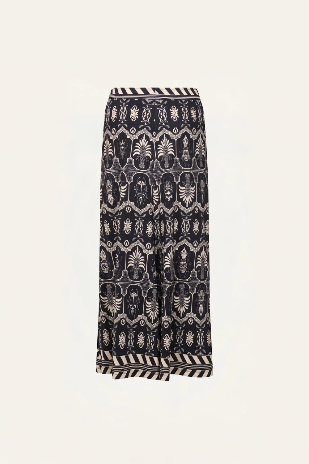 Johanna Ortiz Wild Frontiers gonna midi jersey nero
