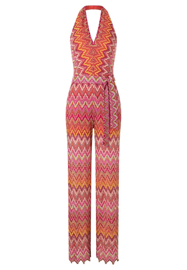 Ana Alcazar 70's Polly tuta intera rosa halter