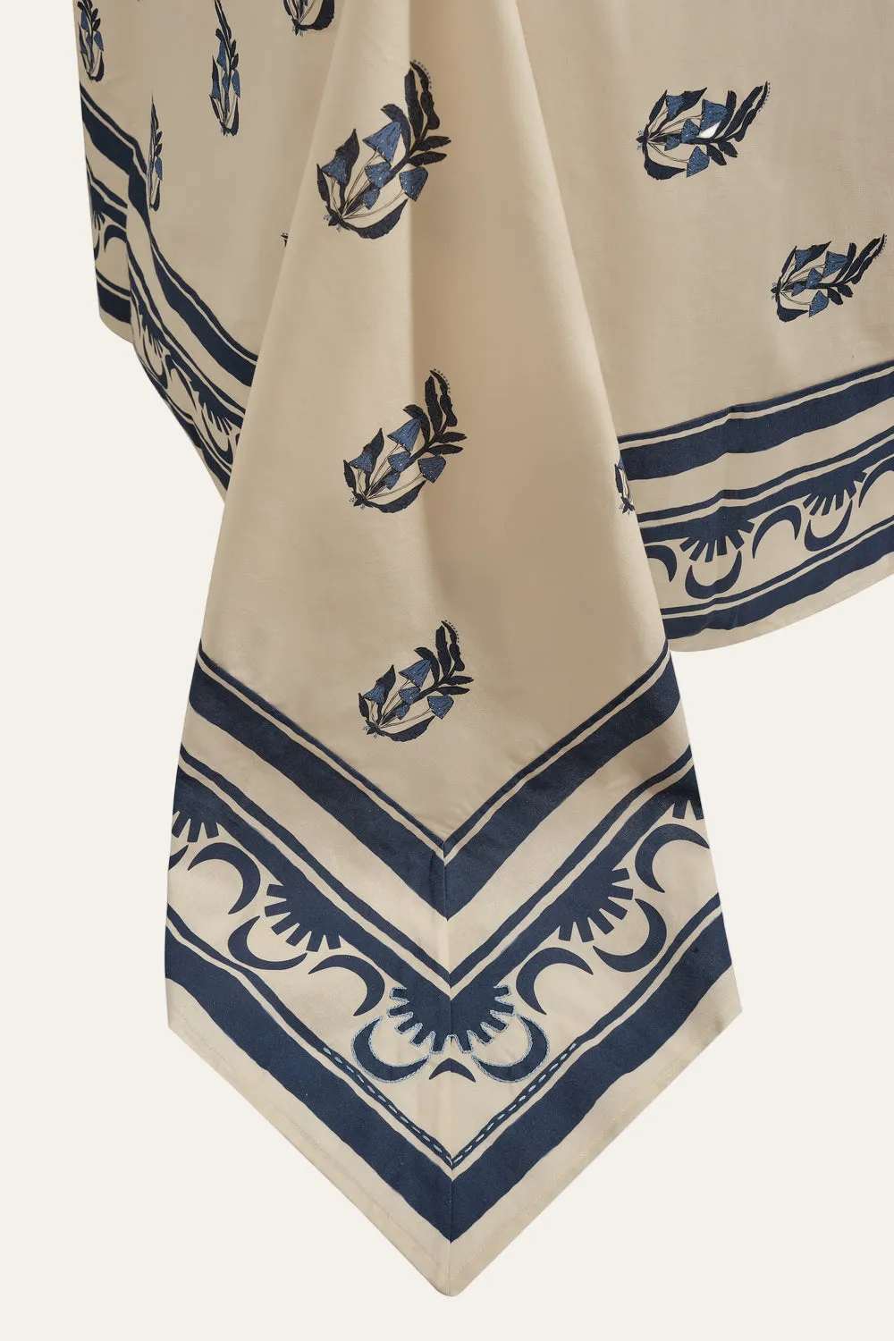 Johanna Ortiz Las Delicias Gems Tropics tovaglia cotone blu