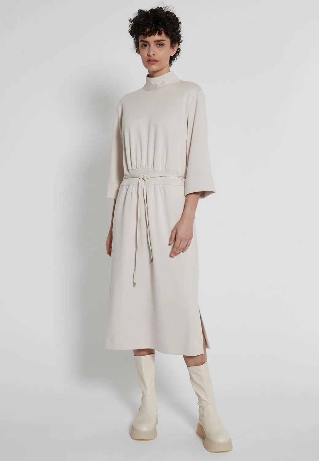 Ana Alcazar Hegla abito camicia midi bianco