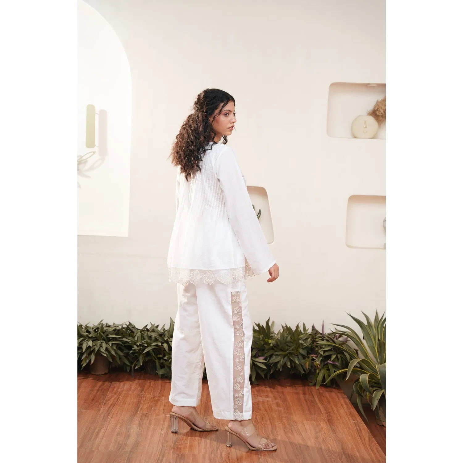Our Dve Capsule 3 pantaloni cotone bianco 37"