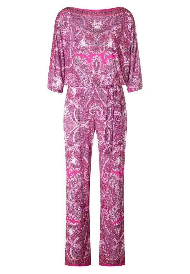 Ana Alcazar Kimone tuta paisley rosa bacca
