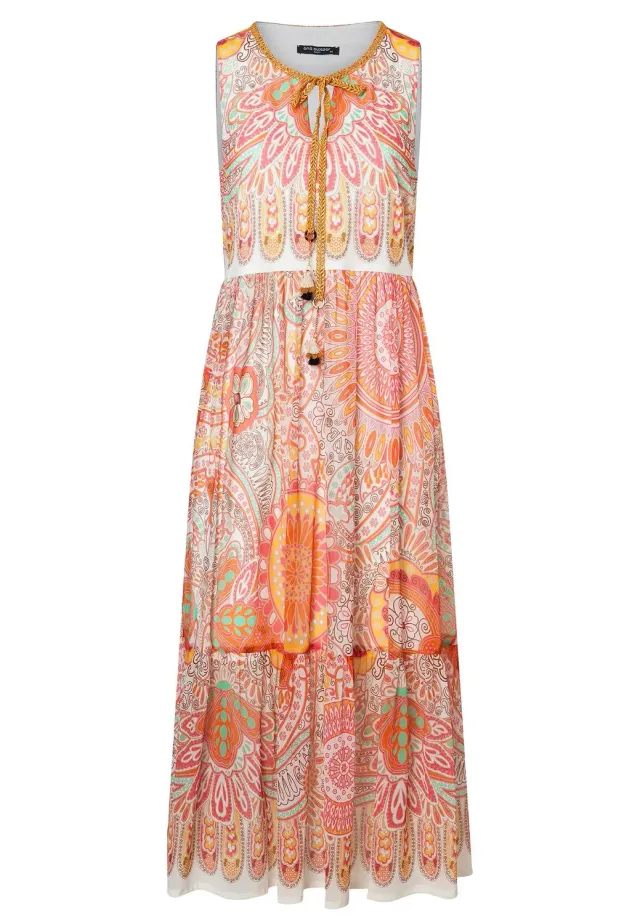 Ana Alcazar Welma abito midi panna fantasia paisley