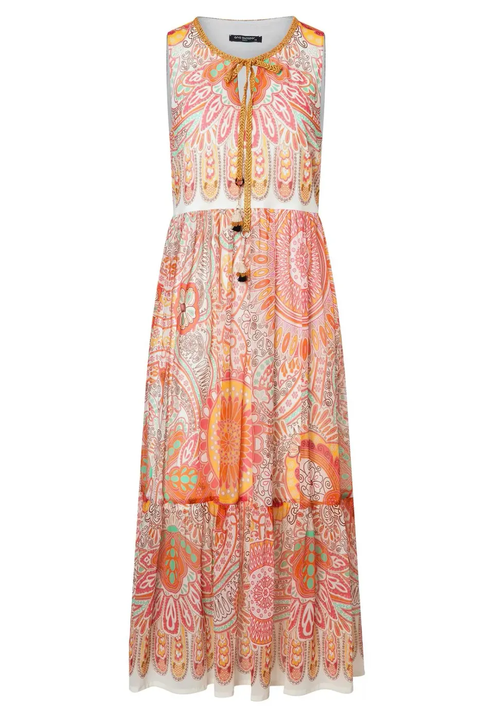 Ana Alcazar Welma abito midi panna fantasia paisley