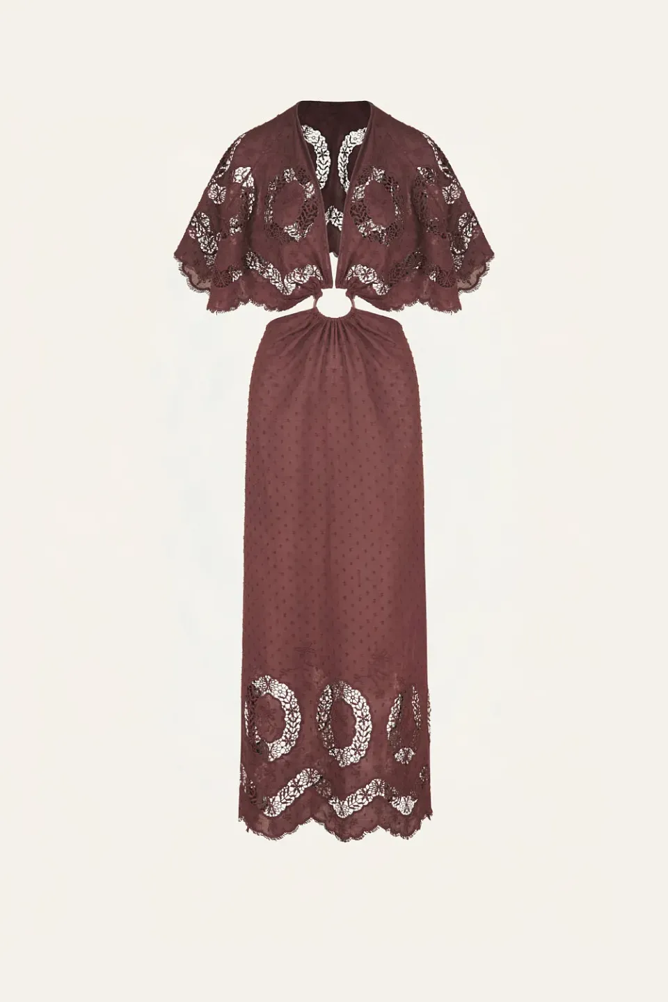 Johanna Ortiz Paradise Dress abito vino 98% cotone