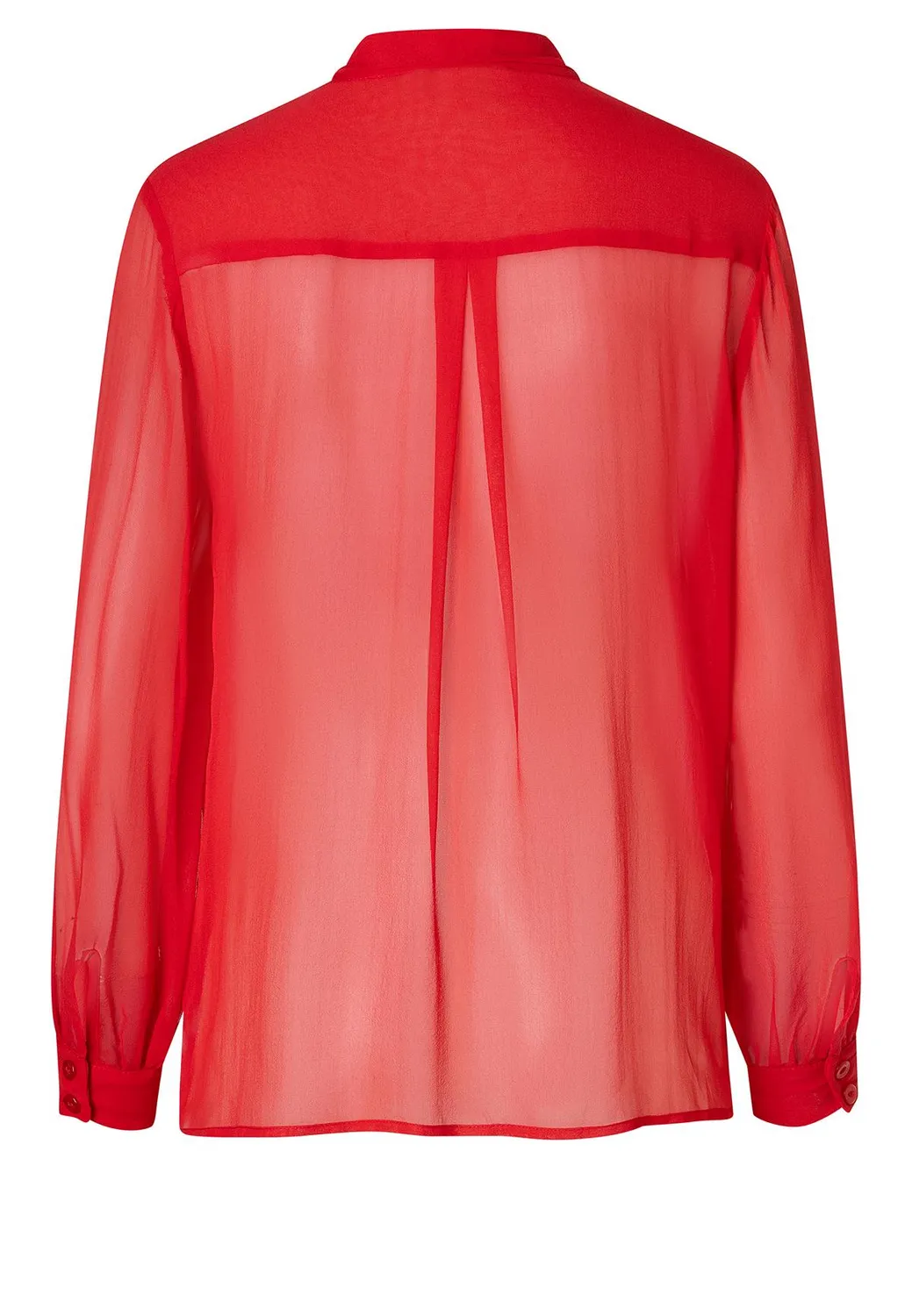 Ana Alcazar Zerona camicetta chiffon rossa