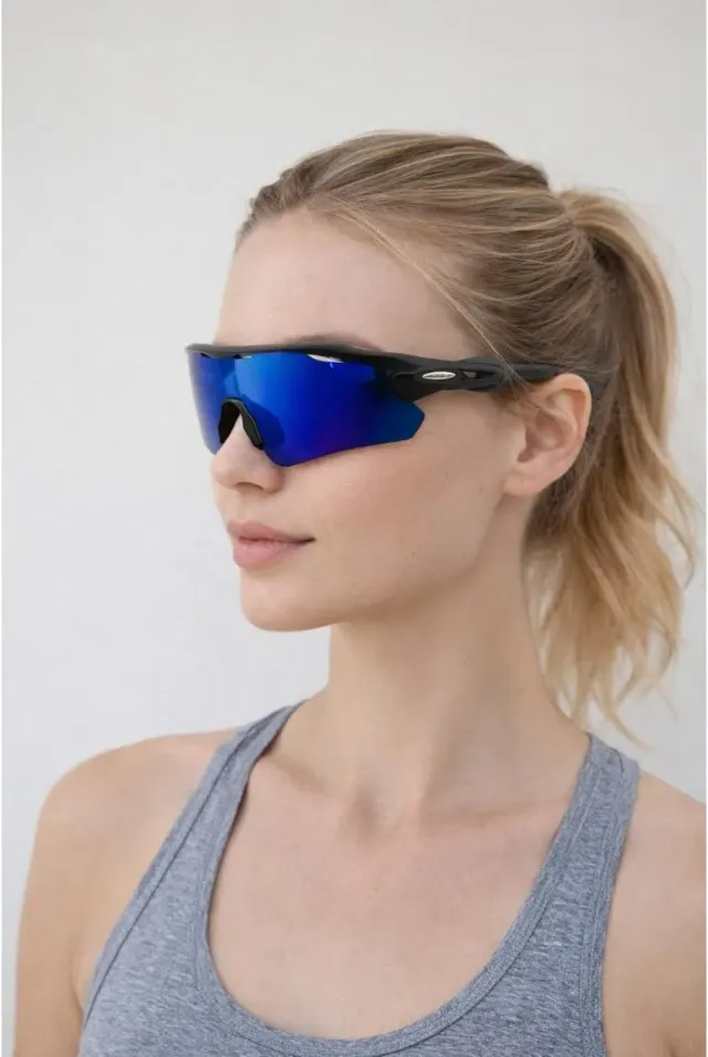 Goddiva SVNX Outdoor Sports Racer occhiali da sole blu