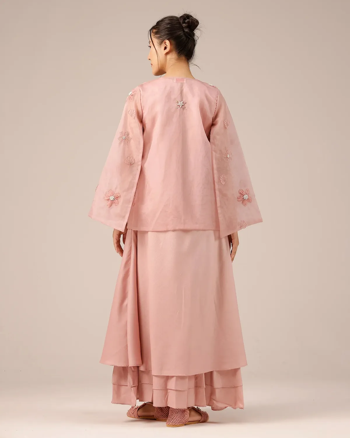 Our Dve Wave Kiss completo giacca abito rosa