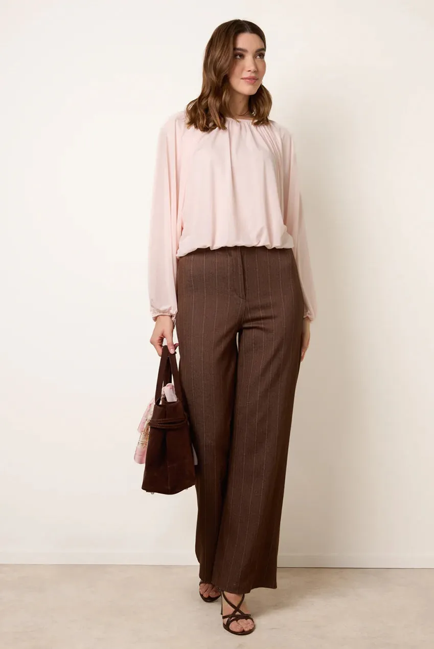 Blue Vanilla Batwing Puffball camicetta rosa onesize elasticizzata