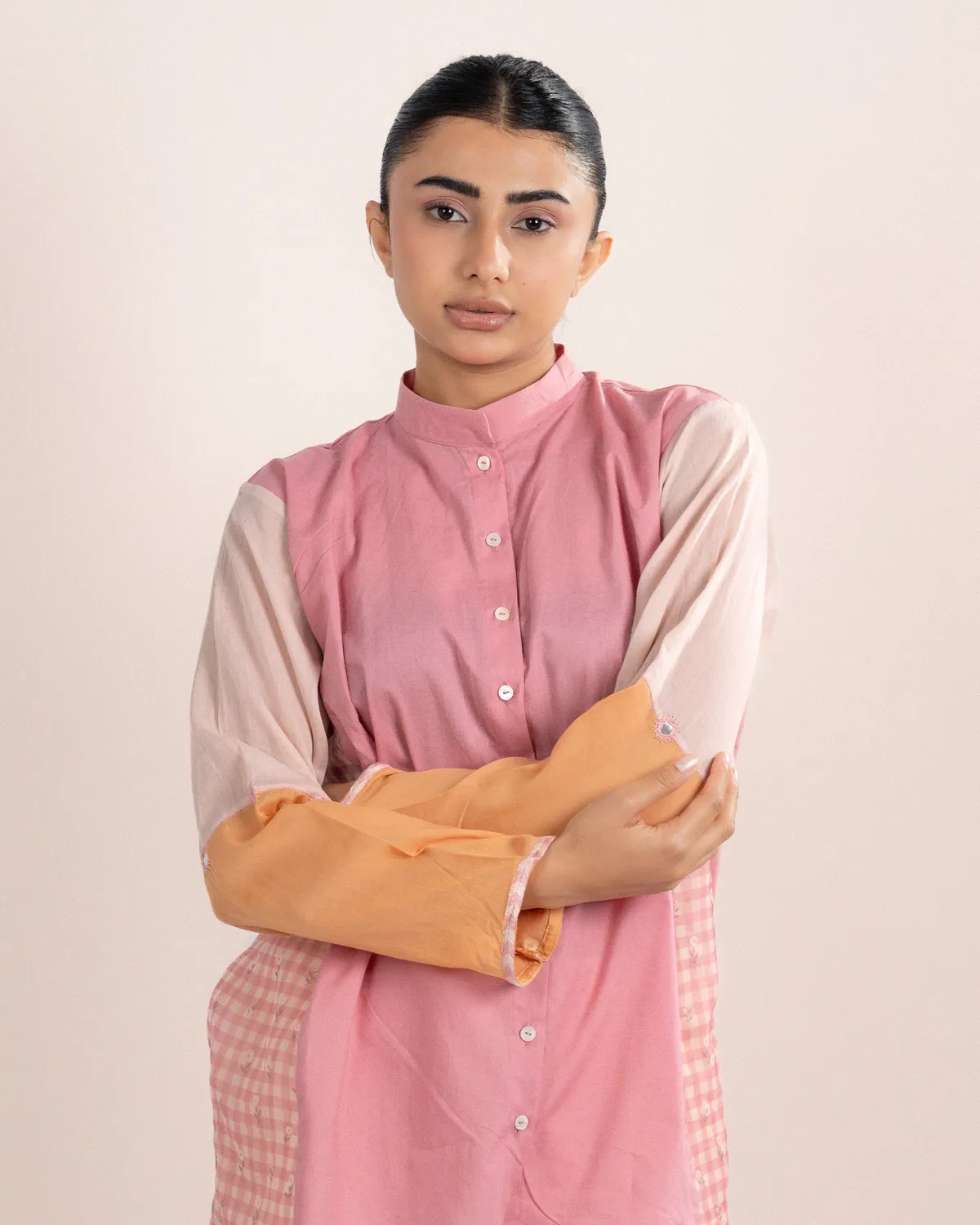 Our Dve Lyra Shirt camicia rosa flesh cotone donna