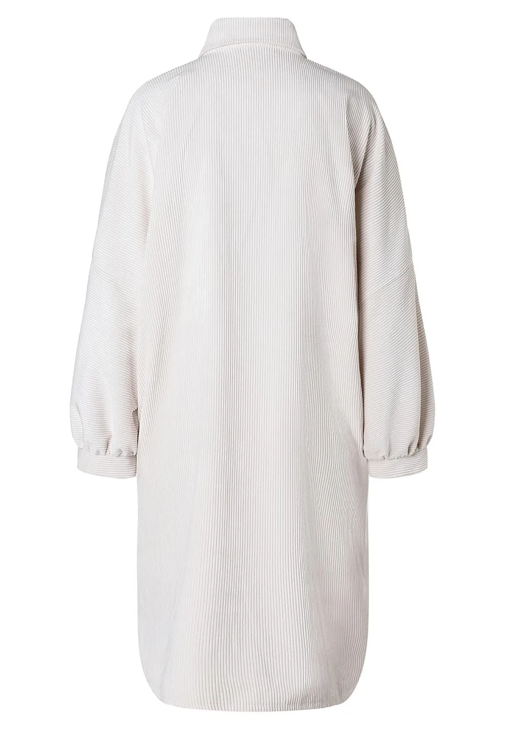 Ana Alcazar Adidi abito camicia velluto grigio