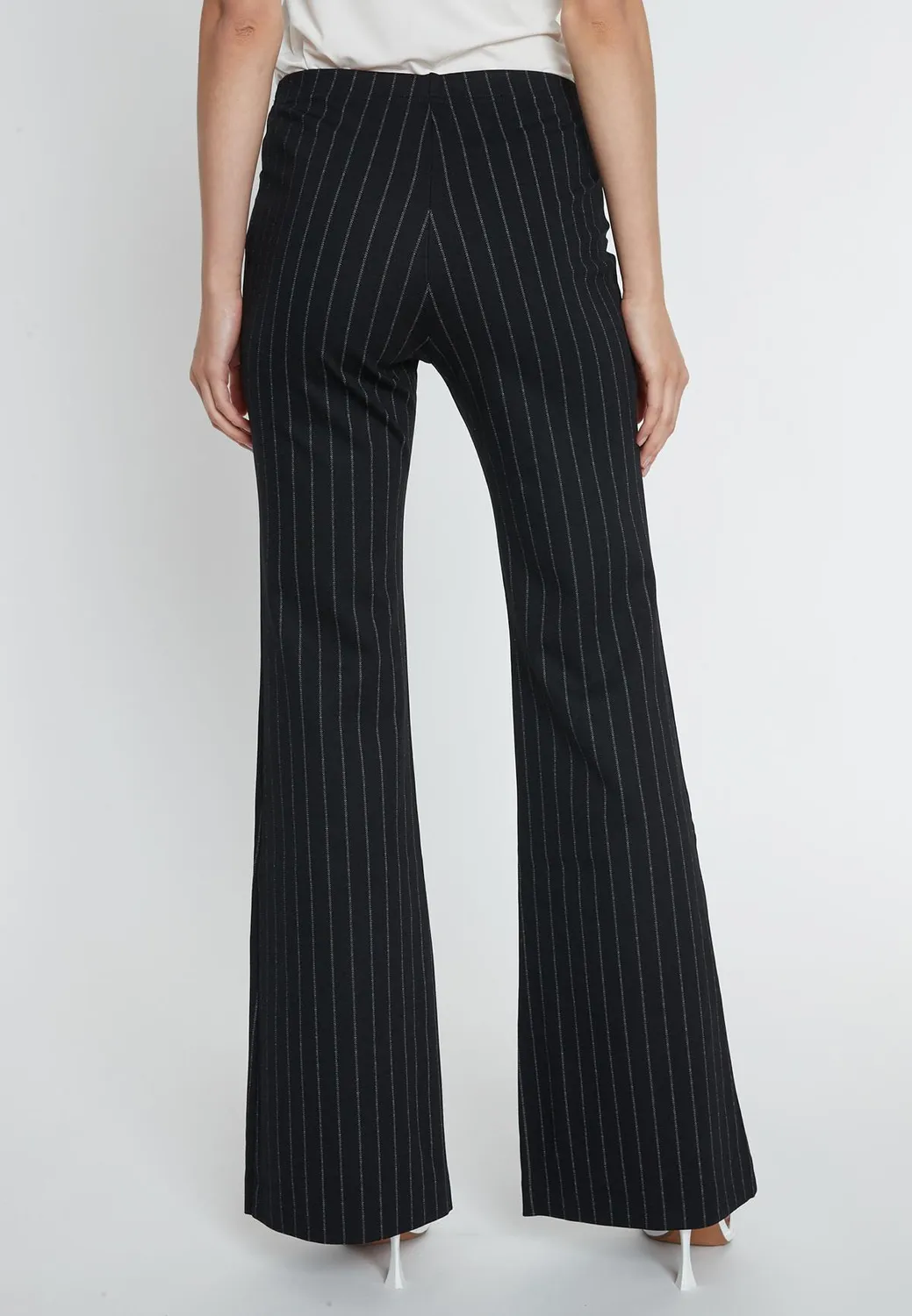 Ana Alcazar Mesona pantaloni flare neri anni 70