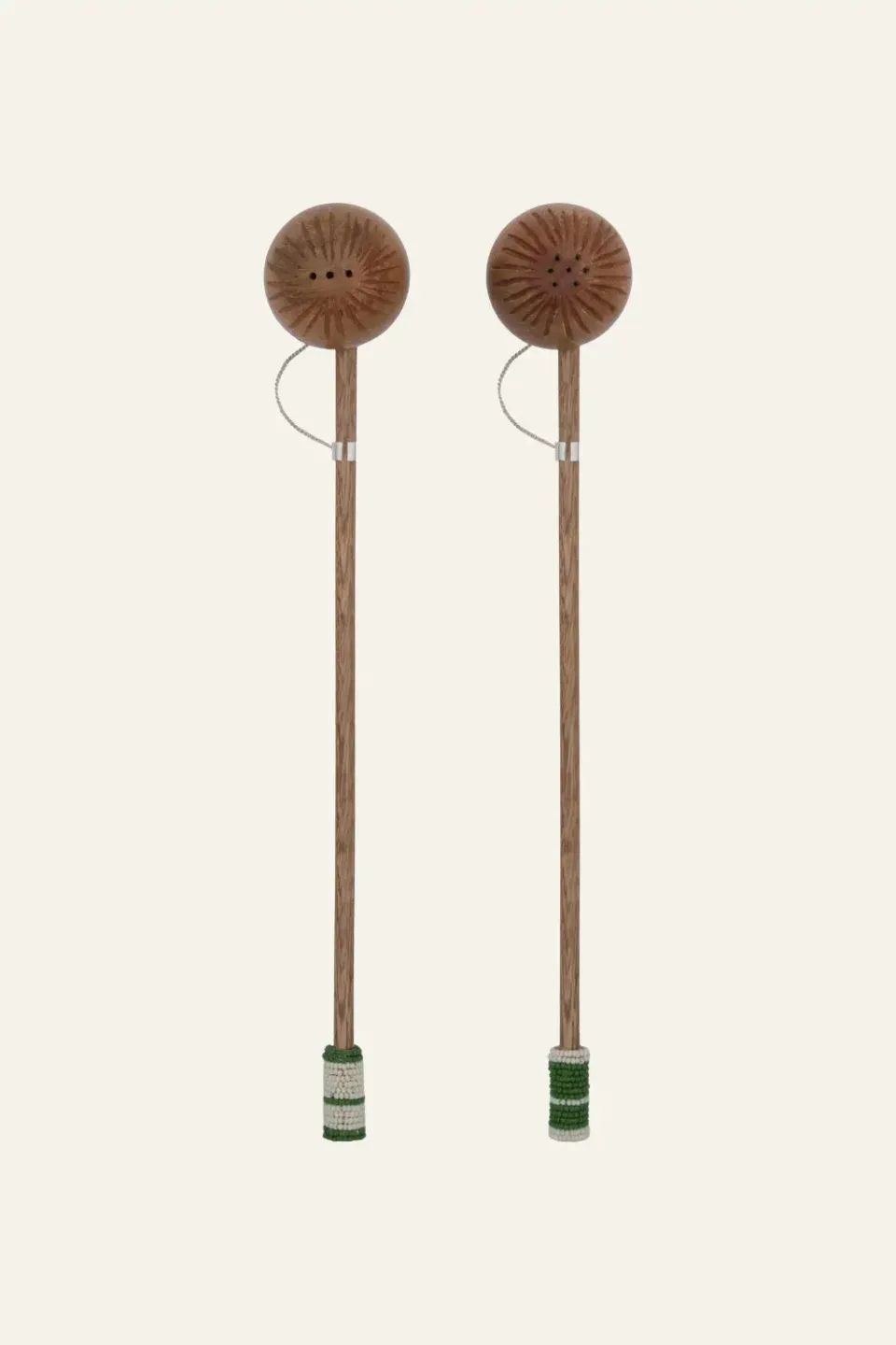 Johanna Ortiz Marimba saliera e pepiera legno set 2 pezzi