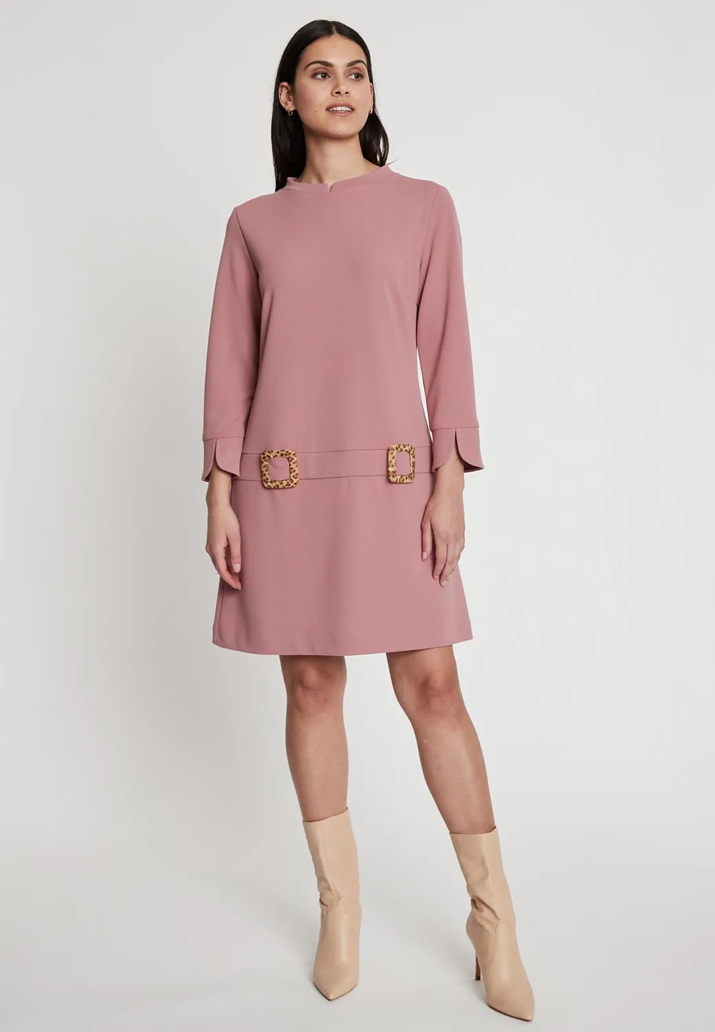 Ana Alcazar Hania mini abito anni 60 rosa