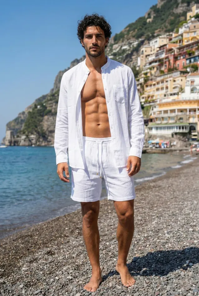 Antica Sartoria FC329 shorts uomo cotone S/M L/XL