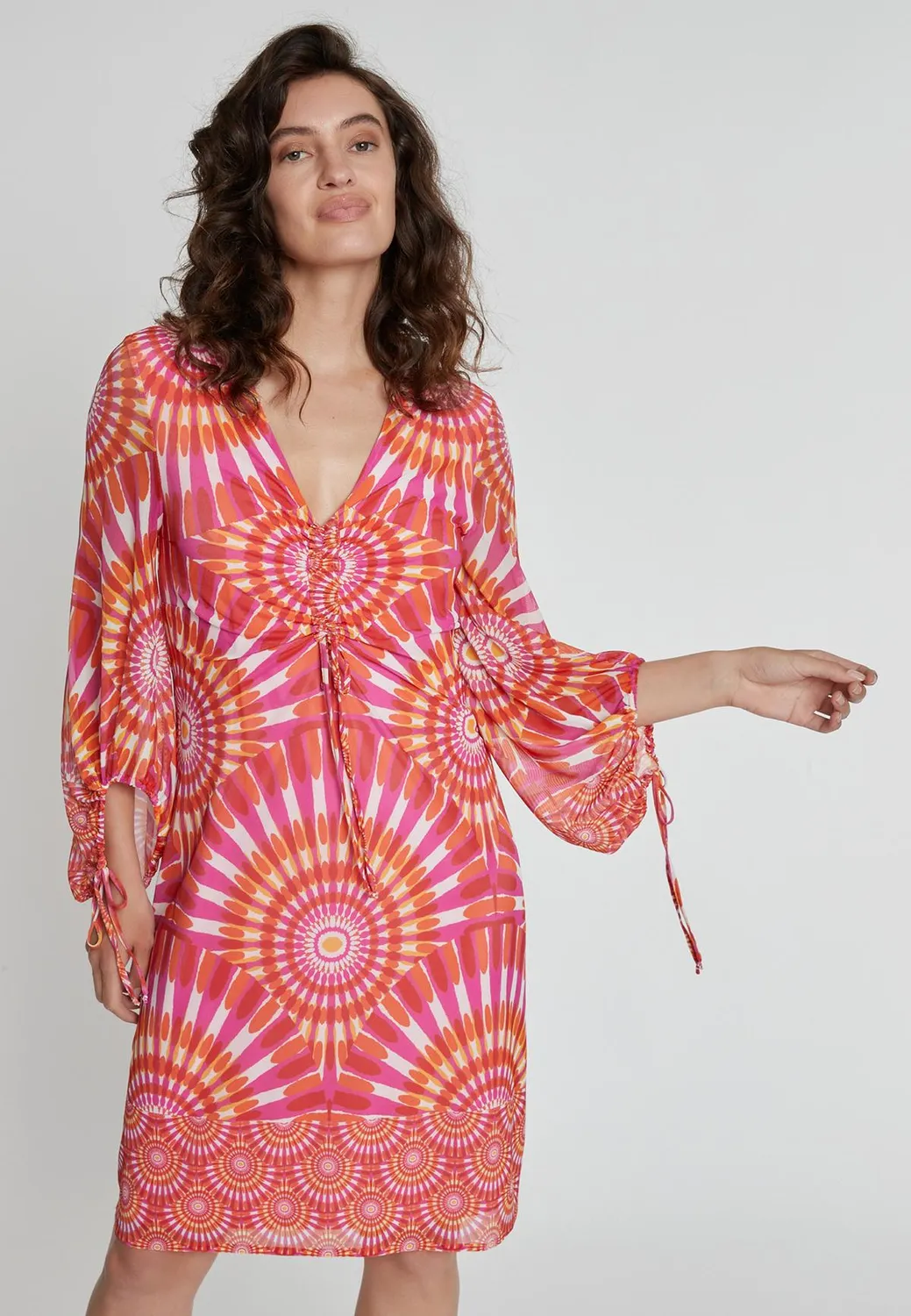Ana Alcazar Kesta abito manica lunga batik
