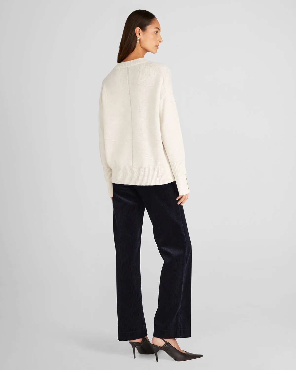 Violante Nessi Aaron Maglione Avorio Merino Cashwool