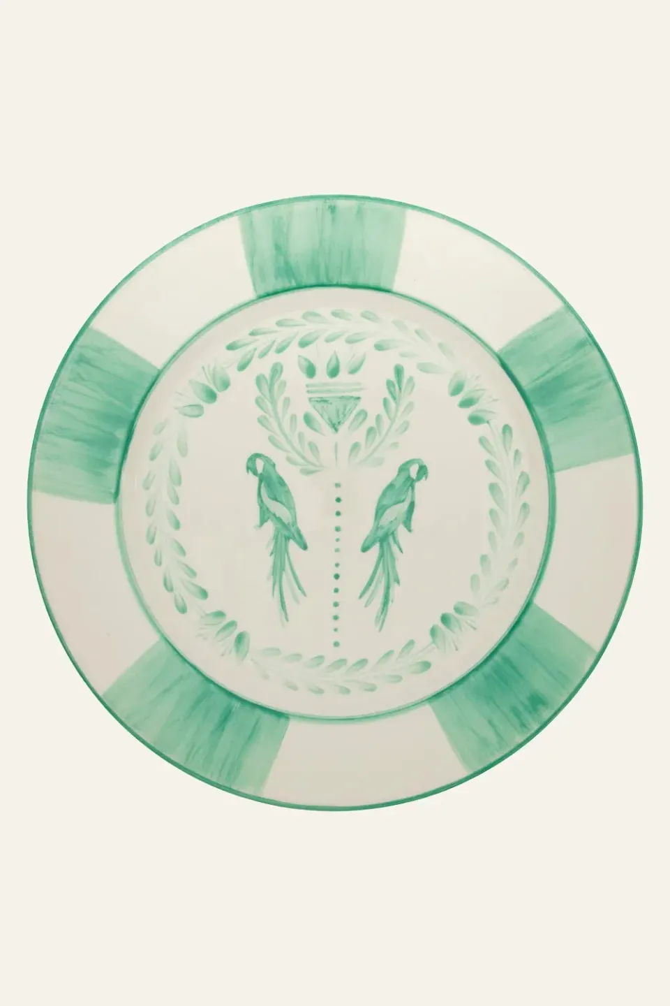 Johanna Ortiz Macao set 2 piatti ceramica acquamarina