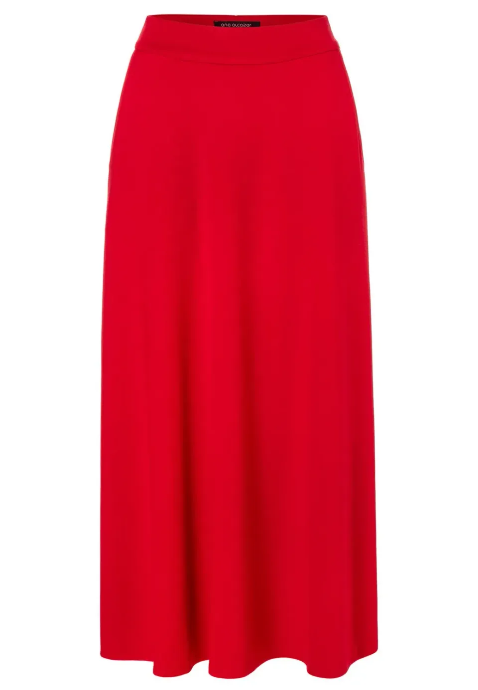 Ana Alcazar Sitara gonna midi rossa jersey