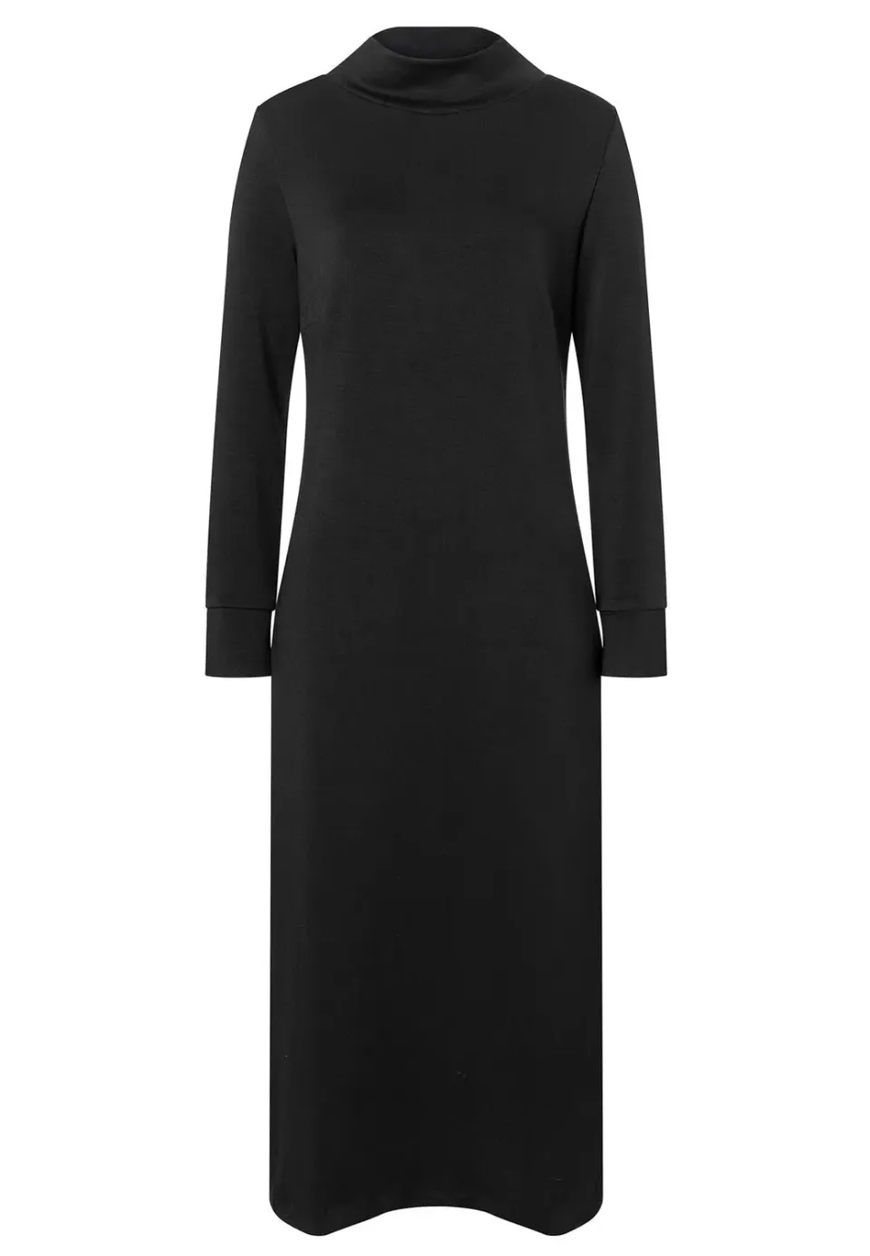 Ana Alcazar Sedana abito midi nero jersey ufficio