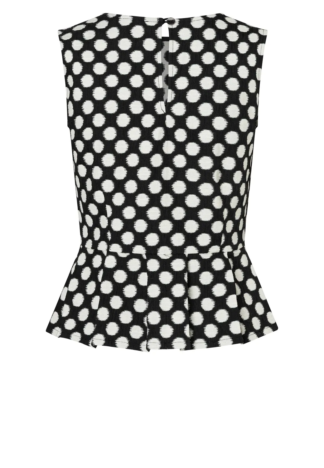 Ana Alcazar Enlaya top peplo pois jacquard