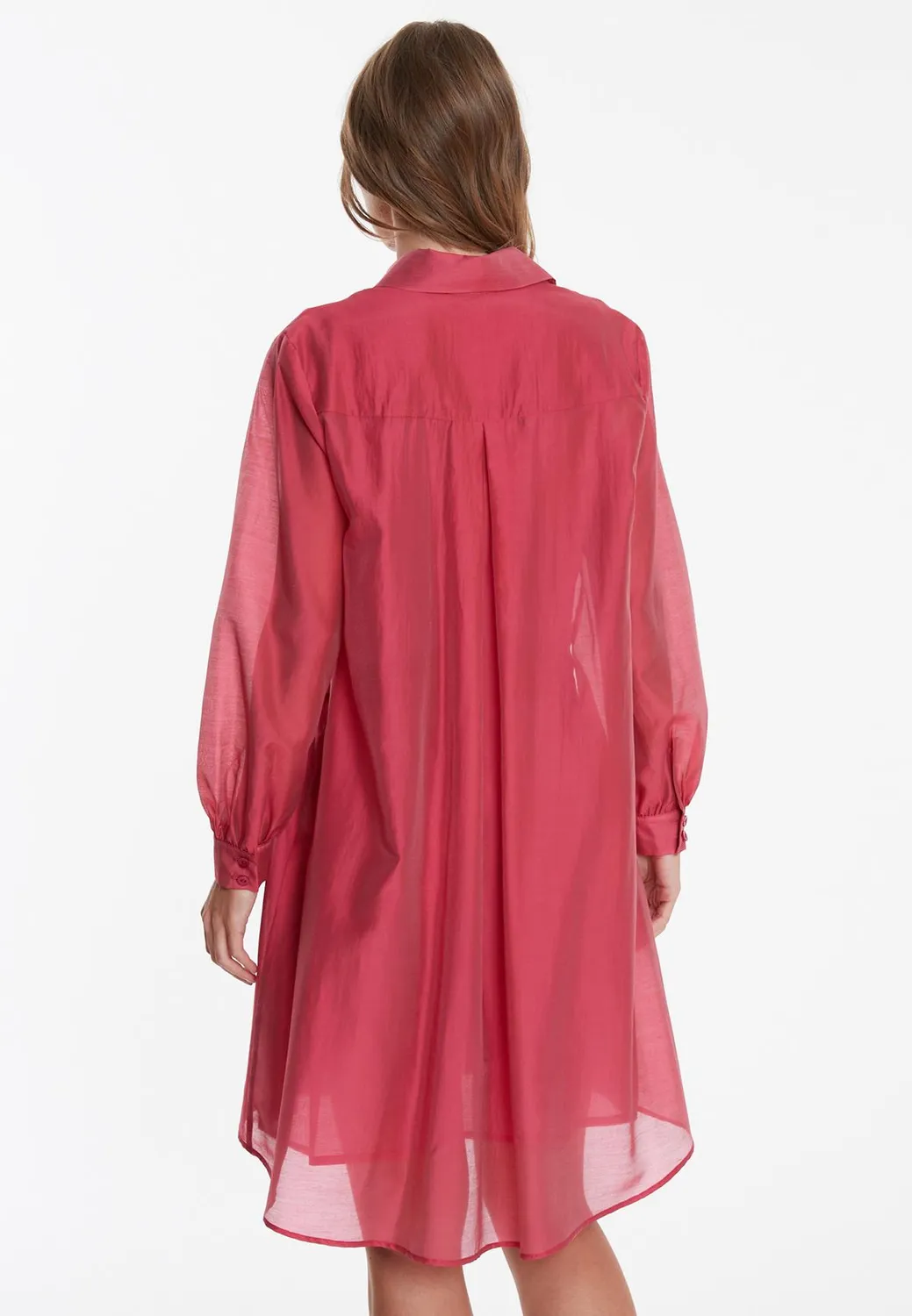 Ana Alcazar Wakoa abito camicia rosa lyocell