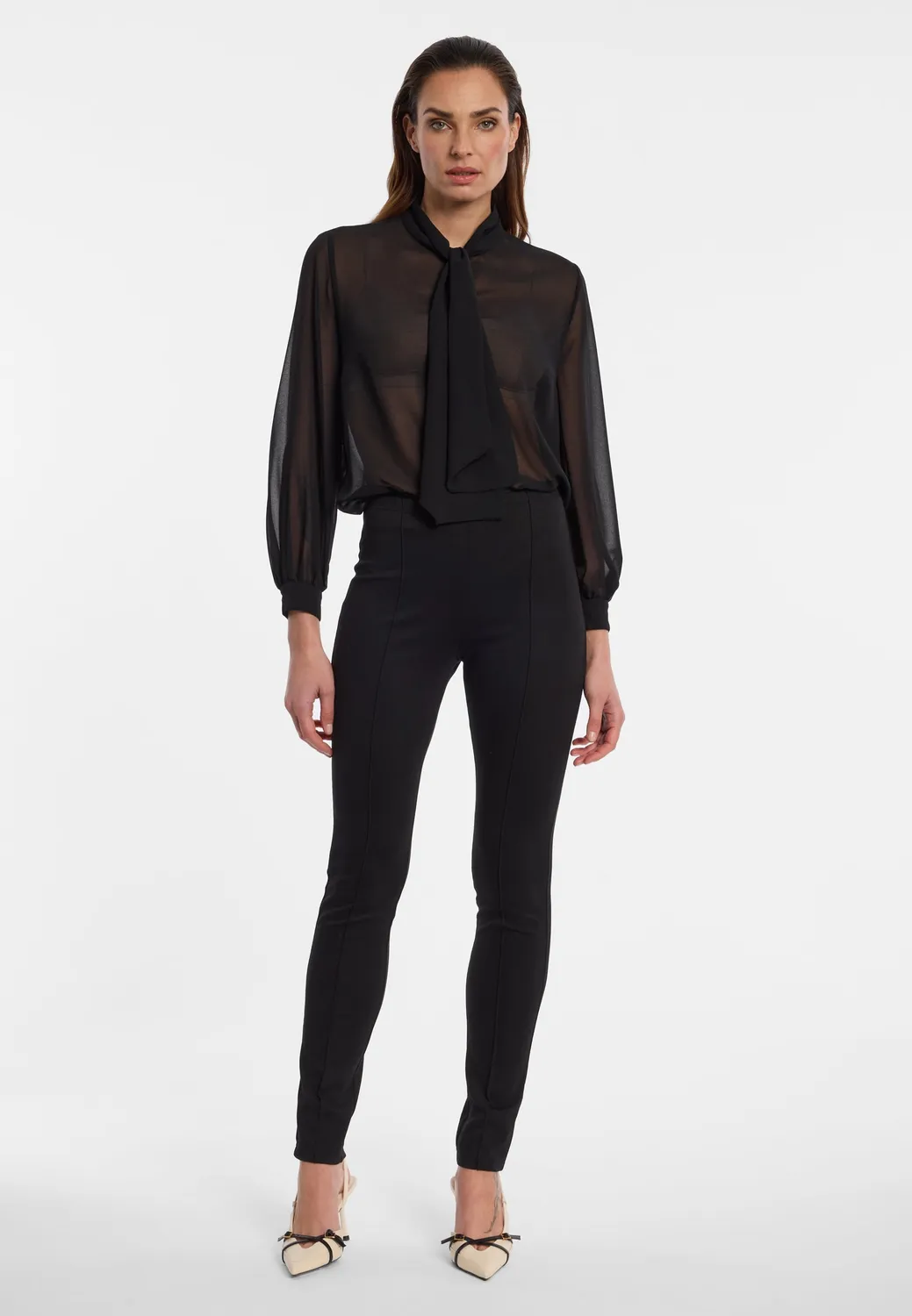 Ana Alcazar Evari Pantaloni Slim Jersey Elasticizzati