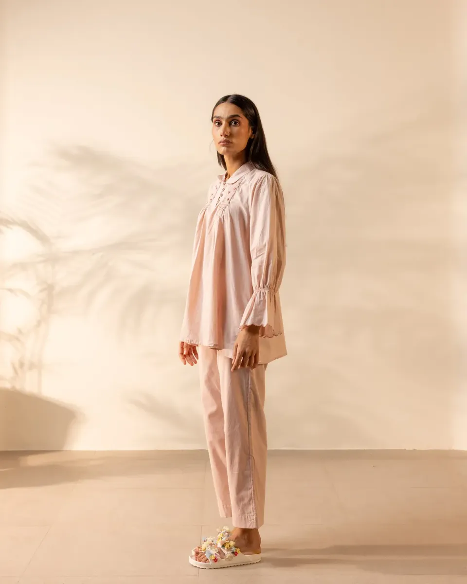 Our Dve Tangerine Zesty Pantaloni rosa flamingo cotone