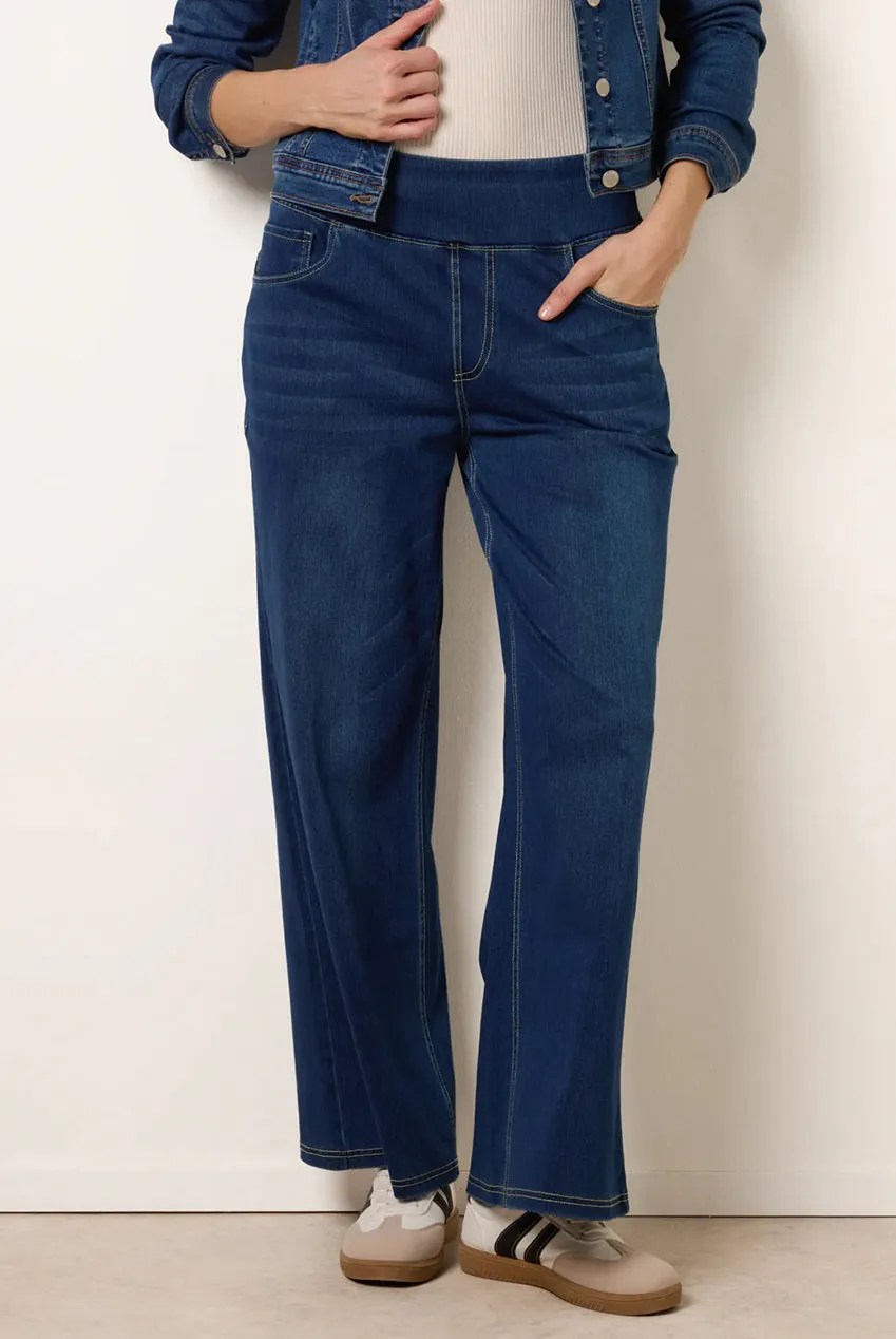 Blue Vanilla Multi Stretch Deep Waistband Jeans Indaco Zampa
