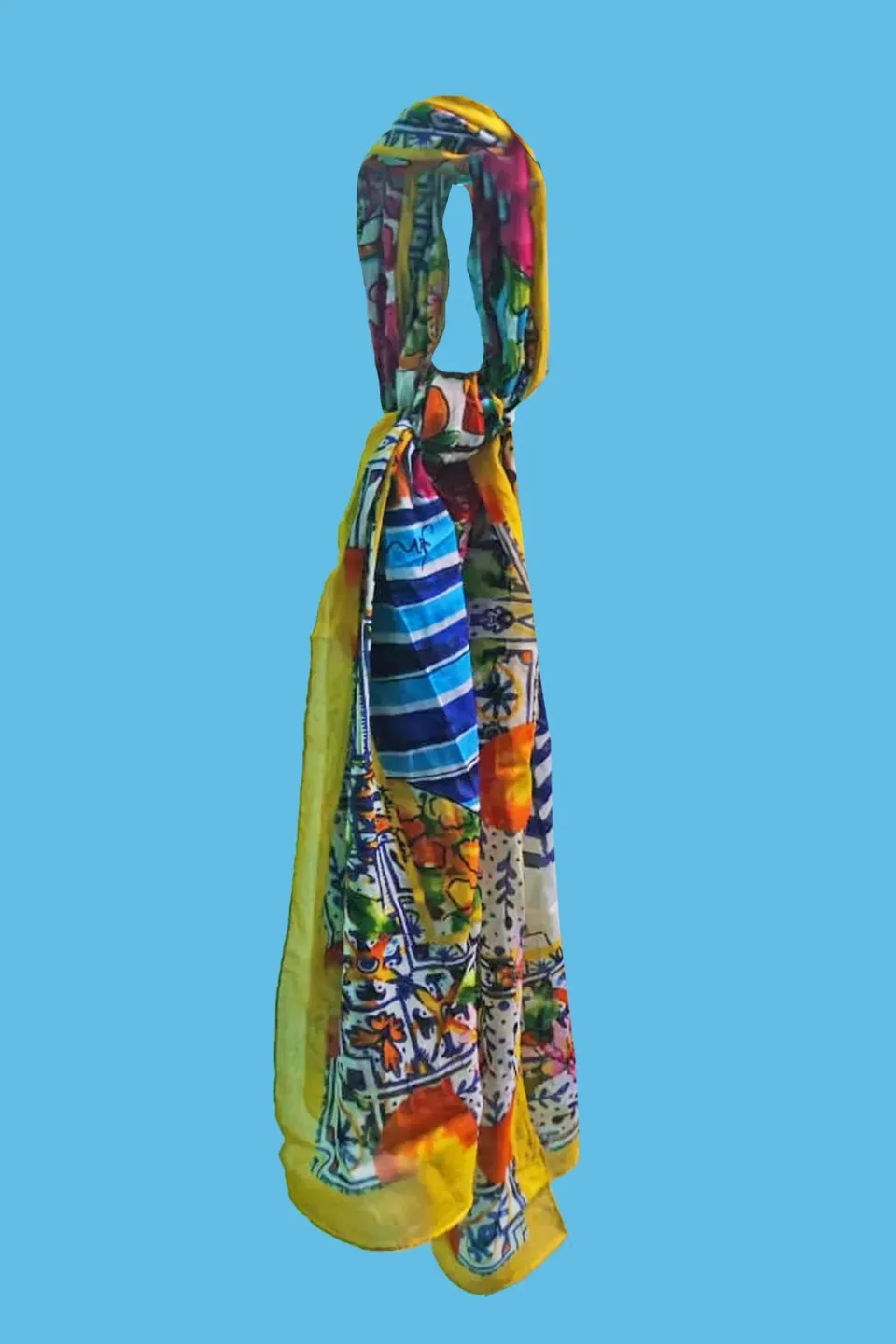 Antica Sartoria Everywhere DV3004 foulard turchese cotone