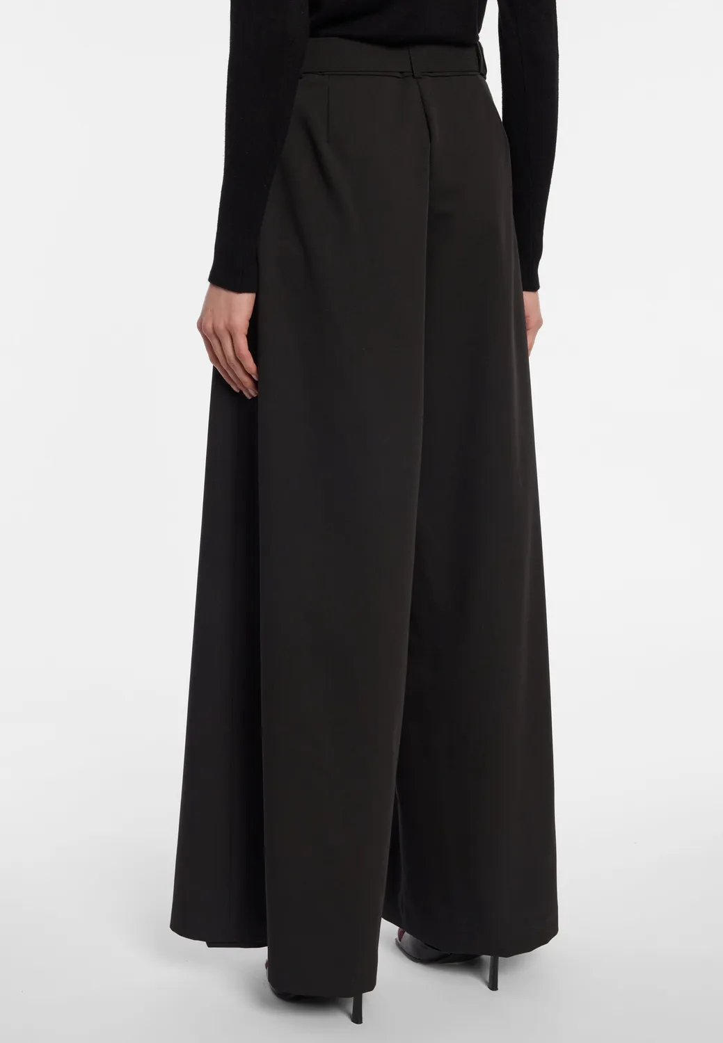 Ana Alcazar Enopera pantaloni palazzo neri lunghi