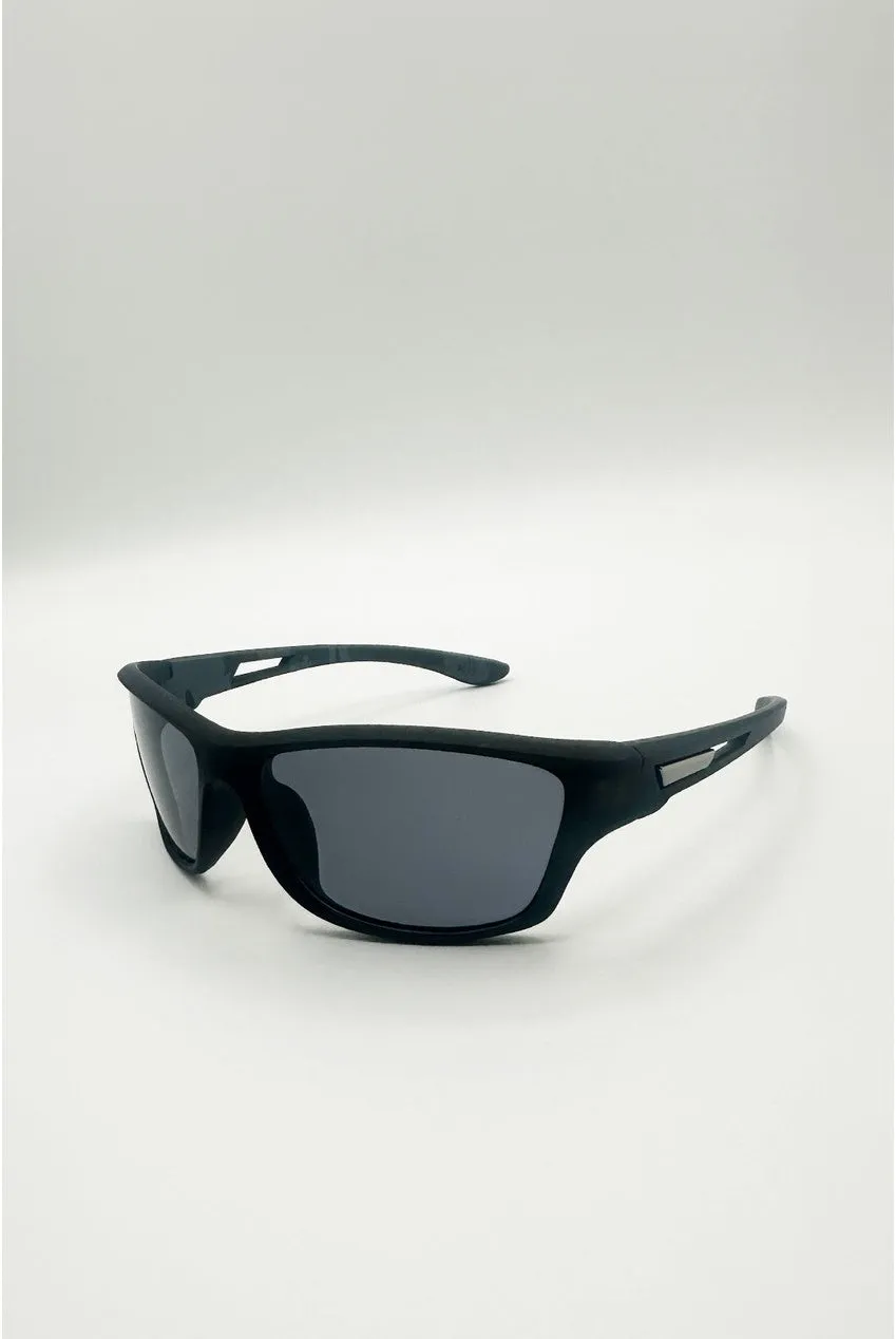 SVNX Racer occhiali da sole neri polarizzati con custodia