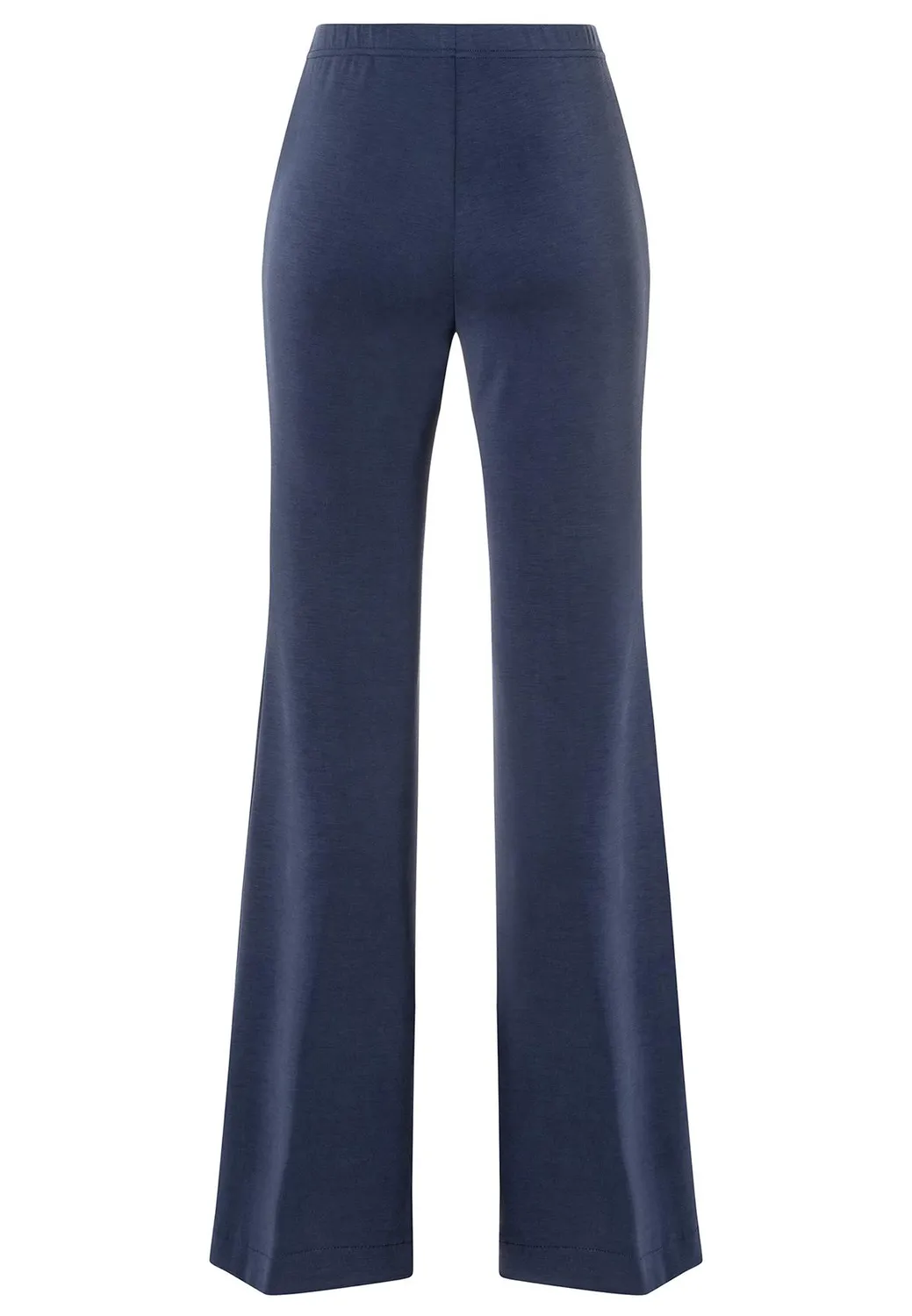 Ana Alcazar Segusa pantaloni flare jersey blu scuro
