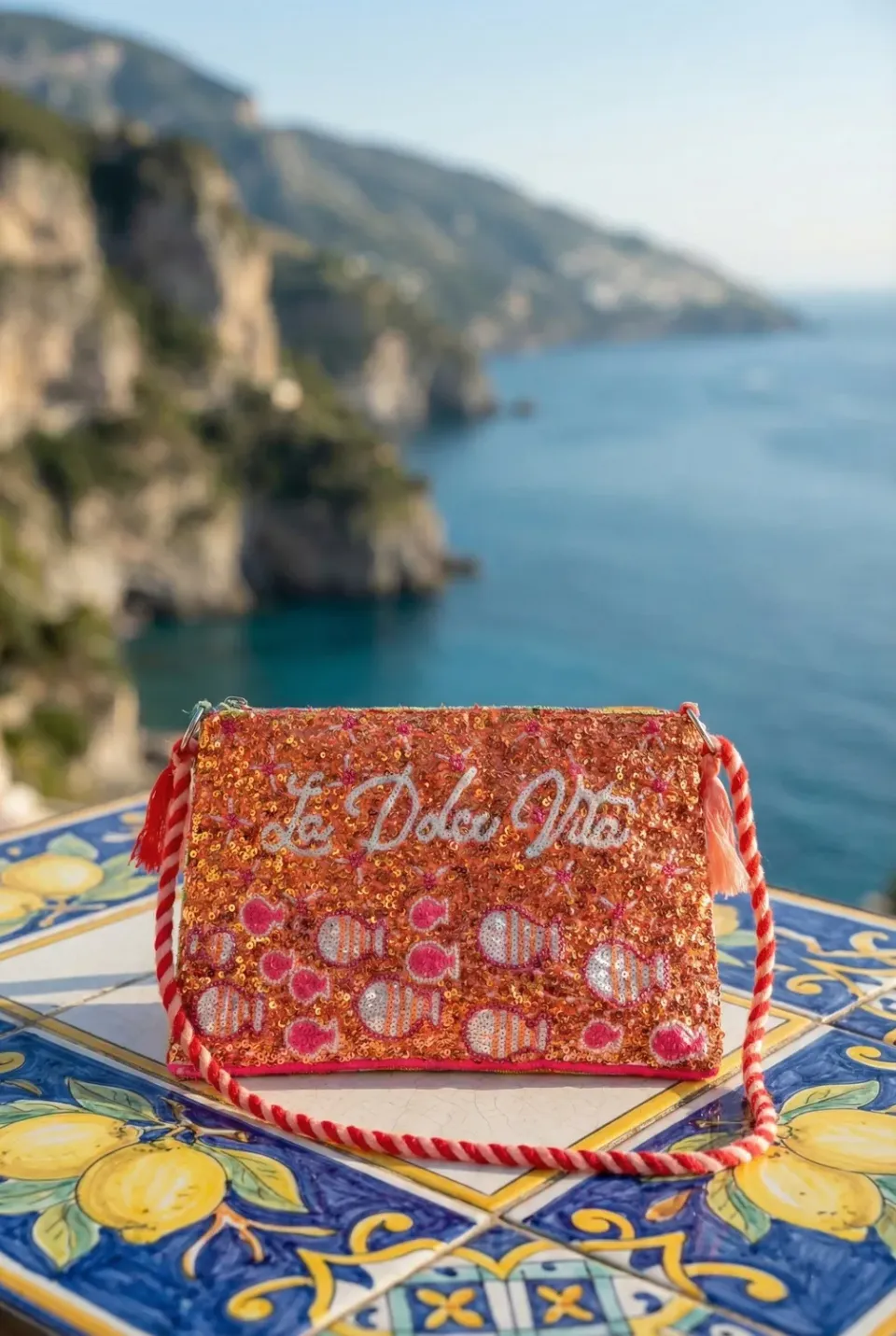 Antica Sartoria Everywhere FC711 pochette cotone rossa