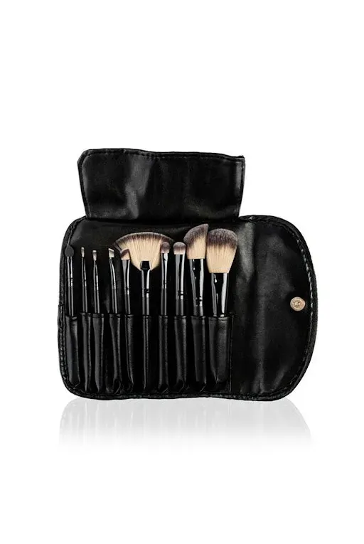 Bellapierre Professional Brush Set pennelli trucco neri completa
