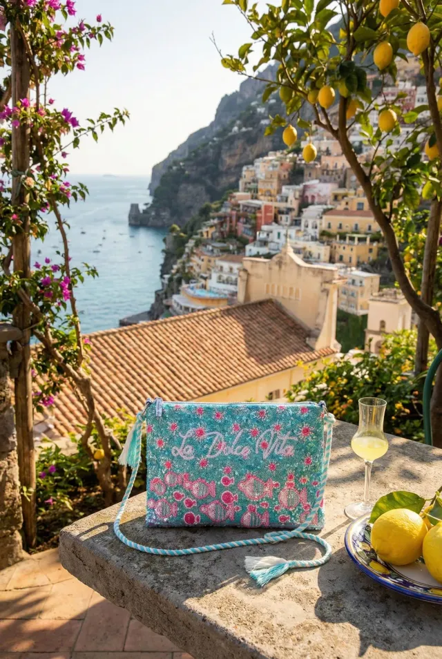 Antica Sartoria Everywhere FC712 pochette turchese marino