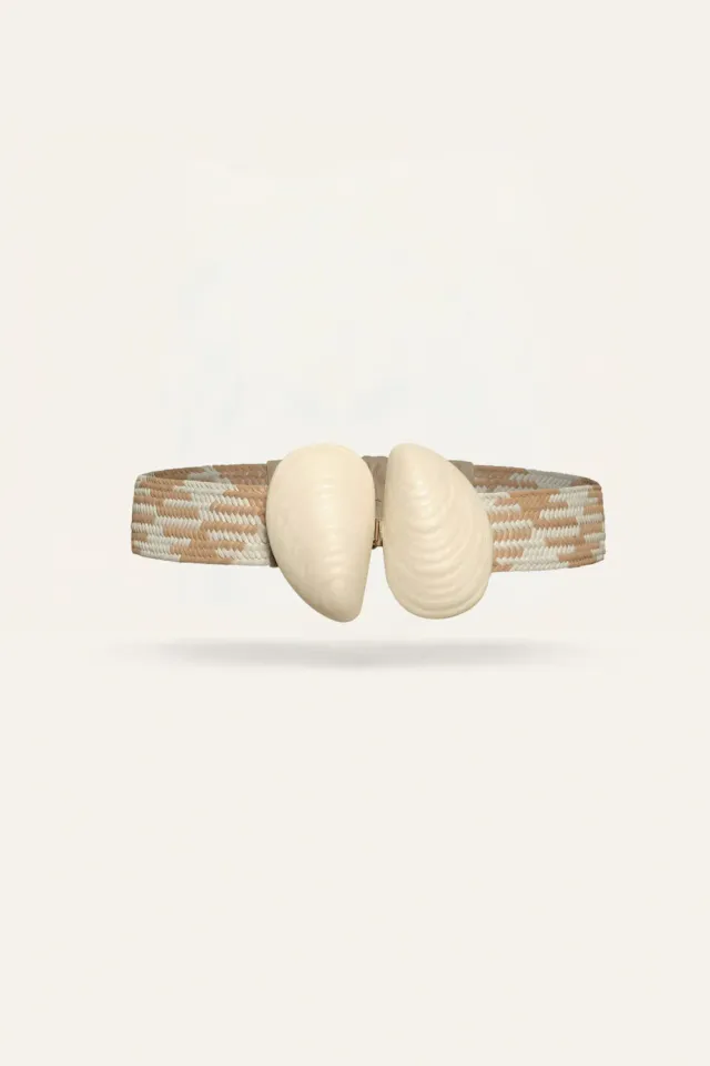 Johanna Ortiz Echoes Of The Frontier cintura ecru in viscosa