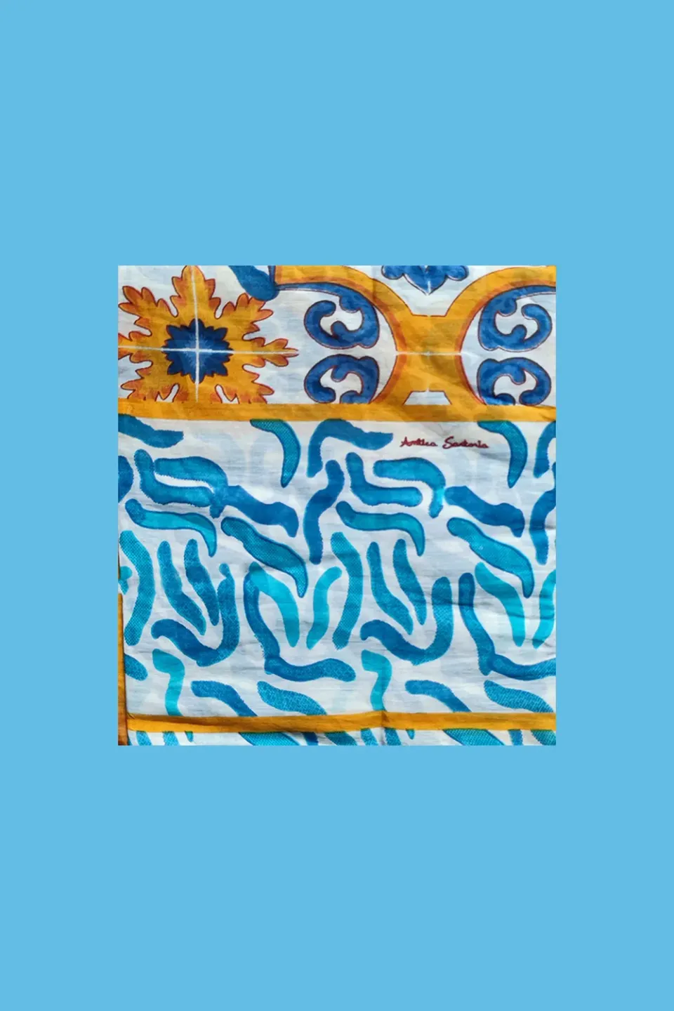 Antica Sartoria DV3001 foulard turchese cotone