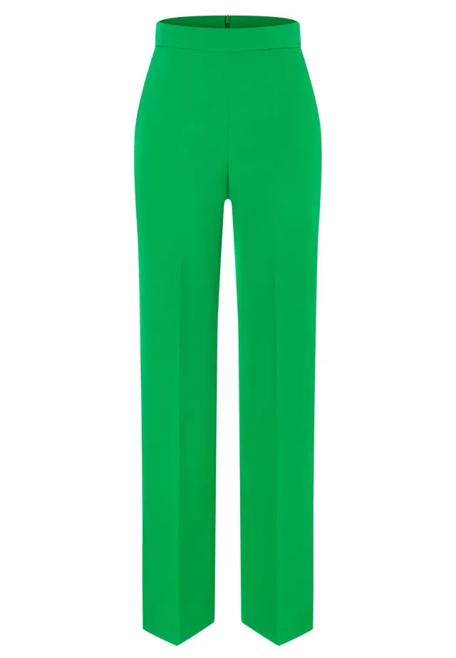 Ana Alcazar Pacoa pantaloni lunghi verdi spacco