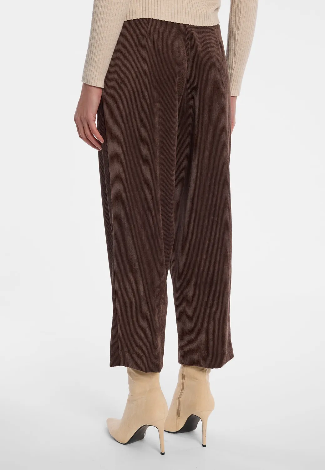 Ana Alcazar Enlimea pantaloni velluto marroni