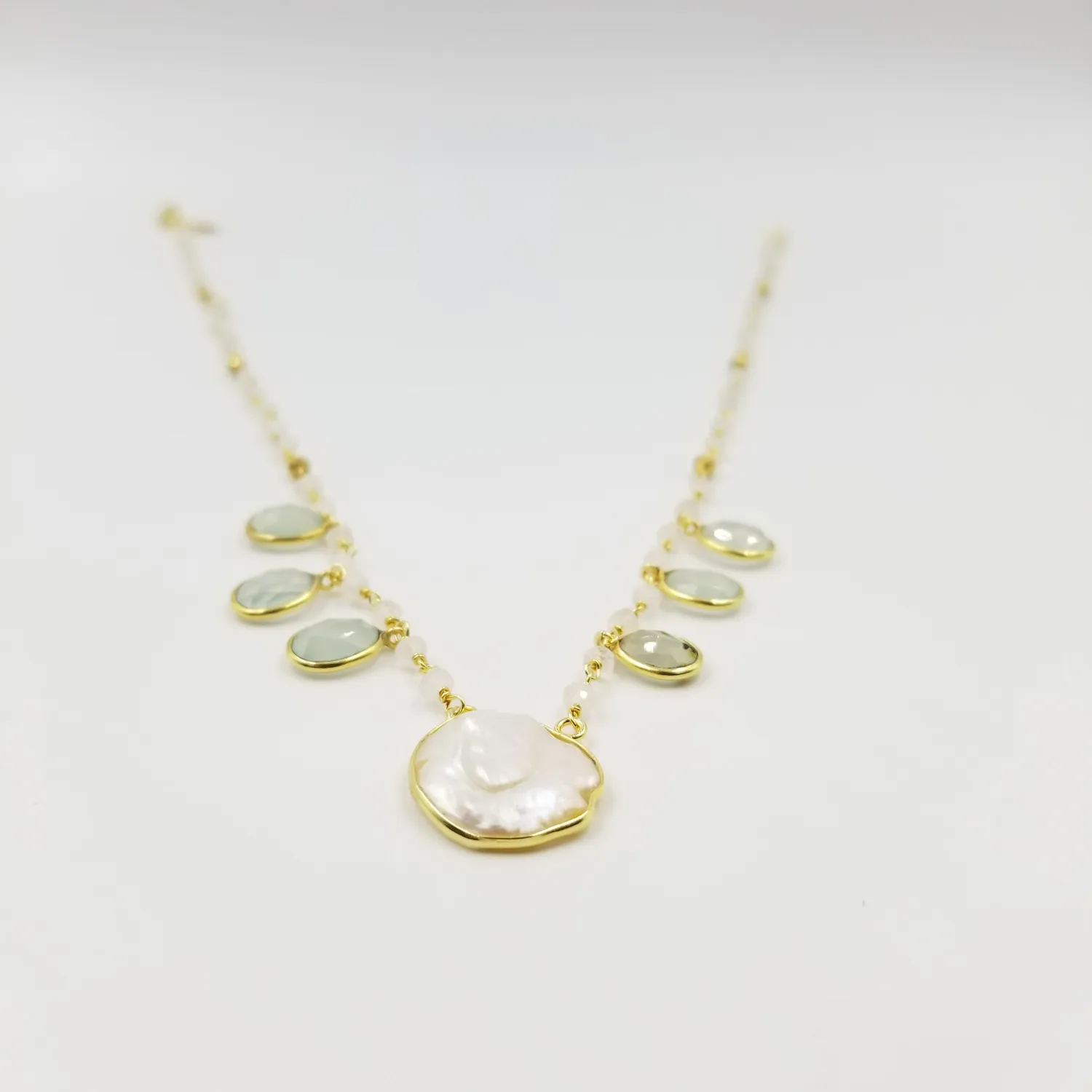Our Dve Stark Pearl Choker collana perle placcata oro